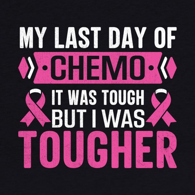 my last day of chemo it was tough but i was tougher by TheDesignDepot